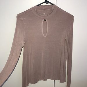 Pink/mauve Long-sleeve top